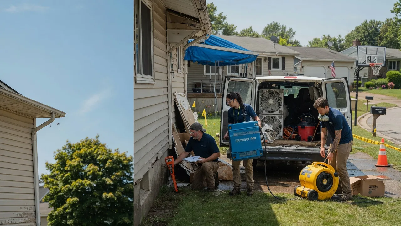 Ceiling Leak Cleanup in Bladensburg, OH near me